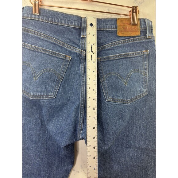 Levi's 501 Premium Original High Rise Button Fly Denim Jeans Womens 29 Retro - Picture 6 of 16